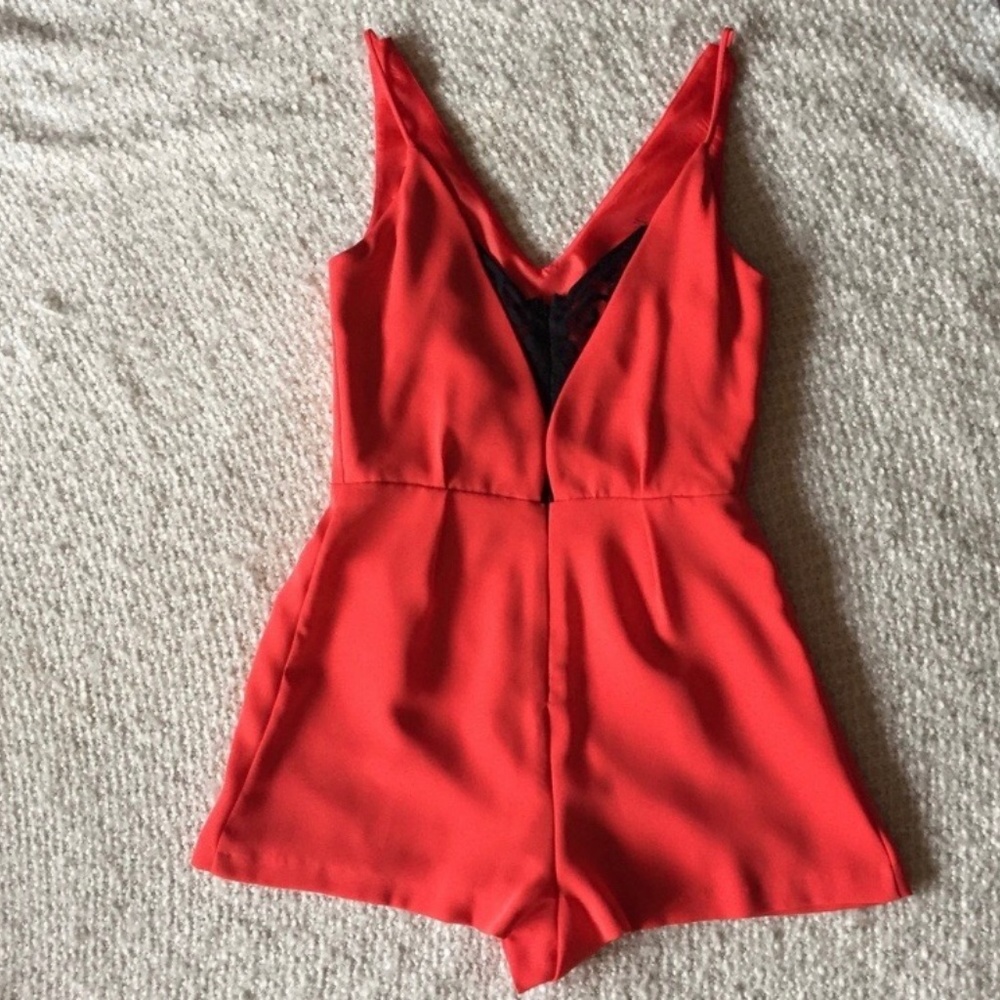 NWOT Topshop Playsuit with Lace Back - Picture 3 of 5